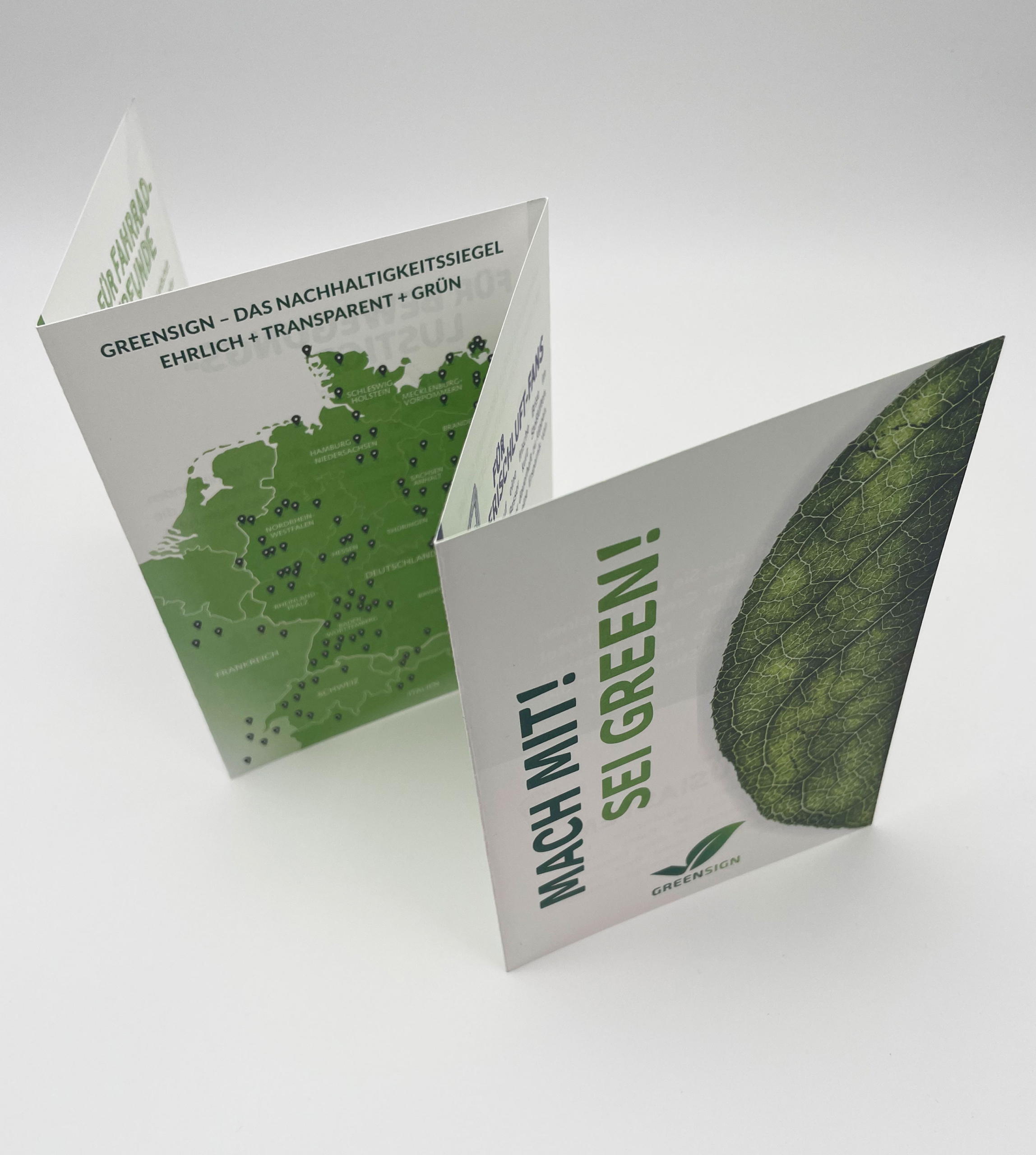 GreenSign Zickzack Flyer offen