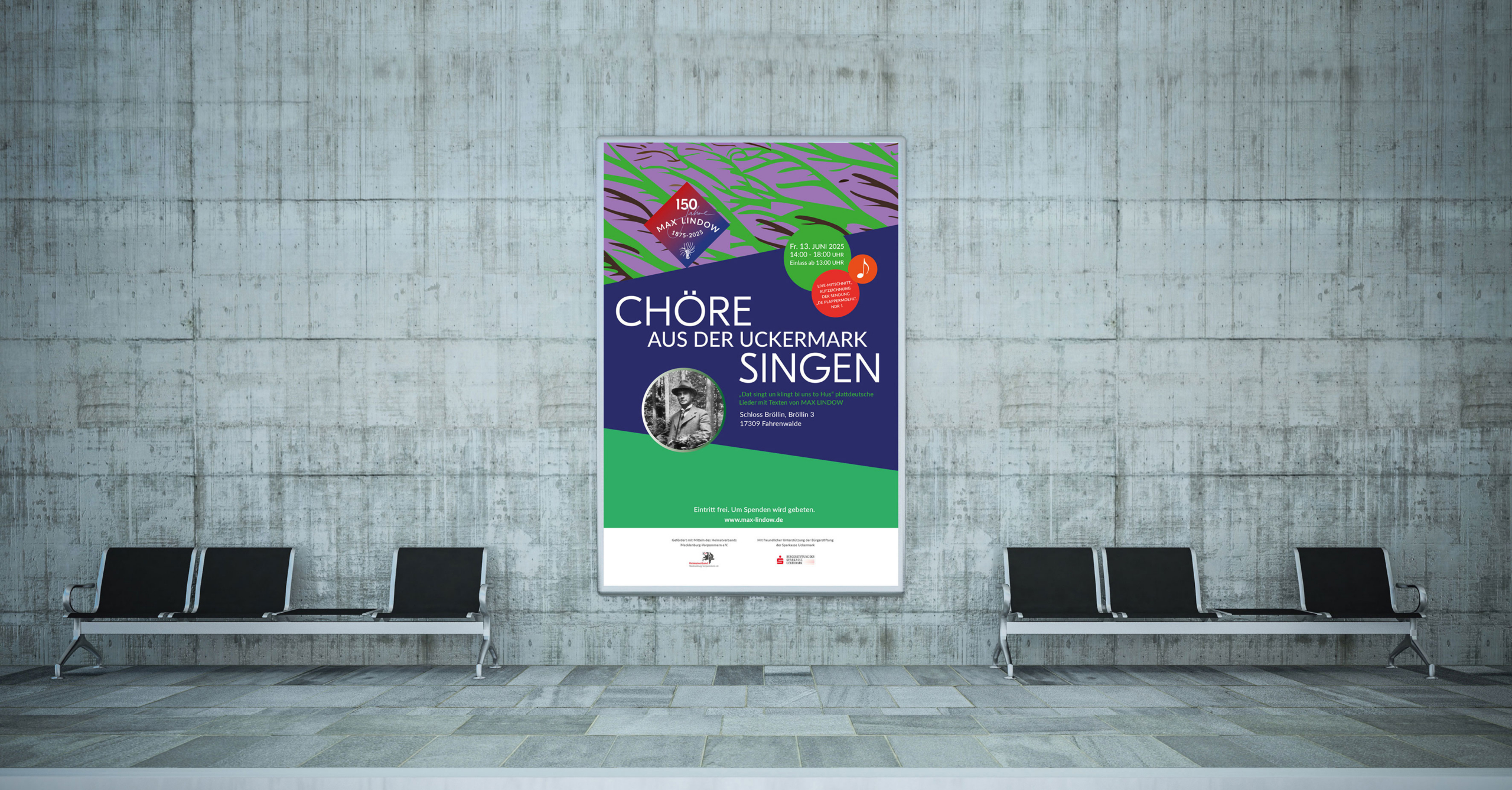 Max Lindow Chor Plakat