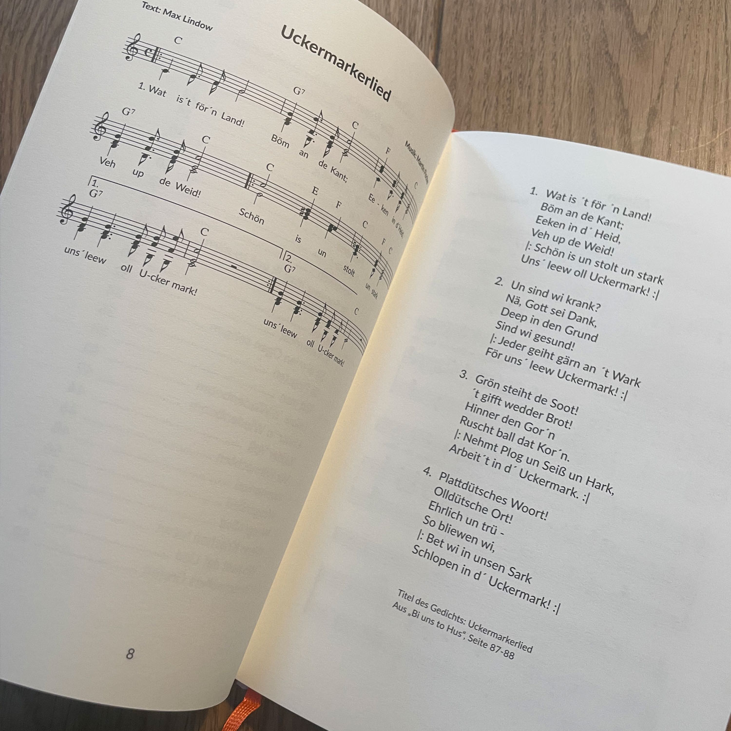 Max Lindow Liederbuch