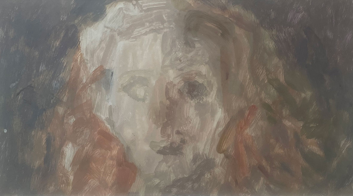 Ein Bild mit Gouache gemalt.